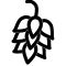 hops in black outline